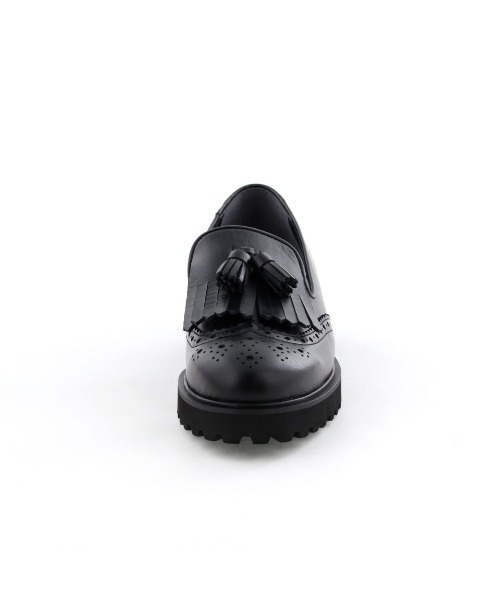 HIMIKO（ヒミコ）の「【Made in Japan】トラックソールキルトタッセルローファー/641108（ローファー・レディース・アイボリー/ブラック/シルバー・22.0cm/25.0cm/24.0cm/23.5cm/22.5cm/23.0cm/25.5cm/24.5cm/26.0cm/21.5cm）」の8枚目の写真