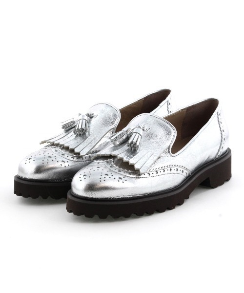 HIMIKO（ヒミコ）の「【Made in Japan】トラックソールキルトタッセルローファー/641108（ローファー・レディース・アイボリー/ブラック/シルバー・22.0cm/25.0cm/24.0cm/23.5cm/22.5cm/23.0cm/25.5cm/24.5cm/26.0cm/21.5cm）」の16枚目の写真