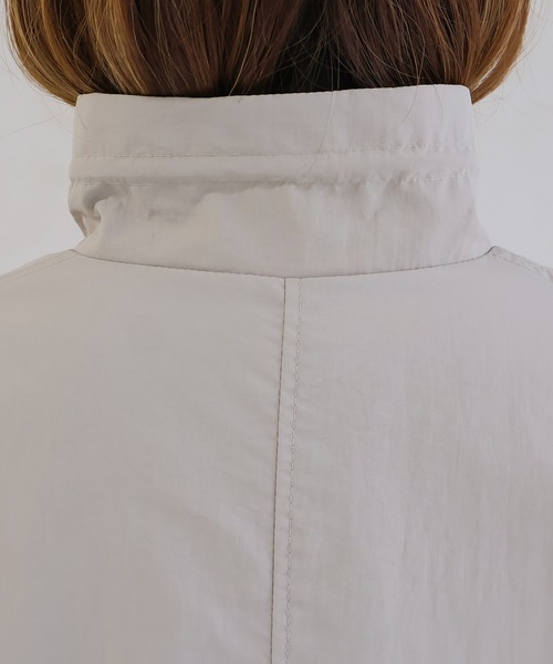 Social GIRL（ソーシャルガール）の「スタンドショートジャケット（マウンテンパーカー・レディース・アイボリー/グレイッシュベージュ/カーキ/ブラック・M/L）」の11枚目の写真