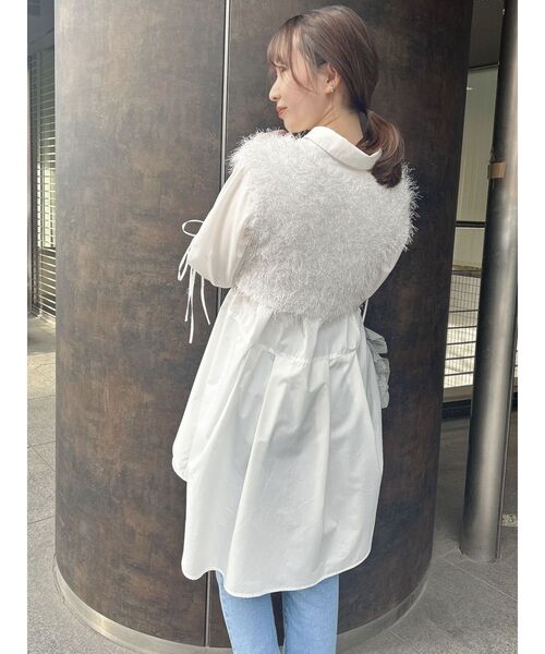 dazzlin（ダズリン）の「ラメシャギー2wayミニトップス（ニット