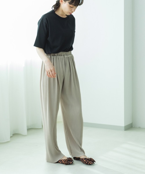 pairmanon(ペアマノン)の「【リンクコーデ】【ママサイズ】セルフカットプリーツパンツ(その他パンツ・レディース・ベージュ/レッド/グリーン/ブラック/カーキ・FREE)」の20枚目の写真