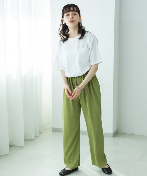 pairmanon(ペアマノン)の「【リンクコーデ】【ママサイズ】セルフカットプリーツパンツ(その他パンツ・レディース・ベージュ/レッド/グリーン/ブラック/カーキ・FREE)」の17枚目の写真