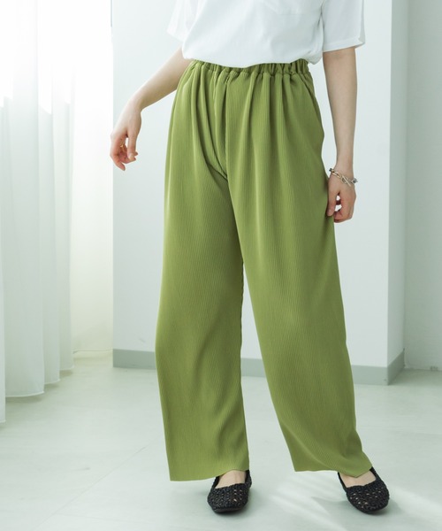 pairmanon(ペアマノン)の「【リンクコーデ】【ママサイズ】セルフカットプリーツパンツ(その他パンツ・レディース・ベージュ/レッド/グリーン/ブラック/カーキ・FREE)」の16枚目の写真
