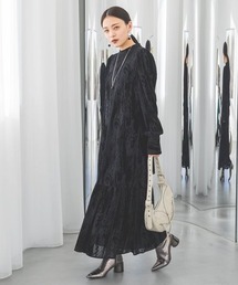 JEANASIS | 【WEB・一部店舗限定】ソデボリュームシアードレス/108725(ドレス)