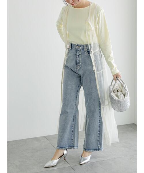 Te chichi(テチチ)の「レイヤードチュールロングワンピース(ワンピース・レディース・ブラック/オフホワイト・F)」の2枚目の写真