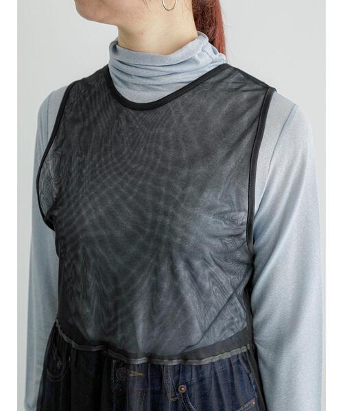 Te chichi(テチチ)の「レイヤードチュールロングワンピース(ワンピース・レディース・ブラック/オフホワイト・F)」の19枚目の写真