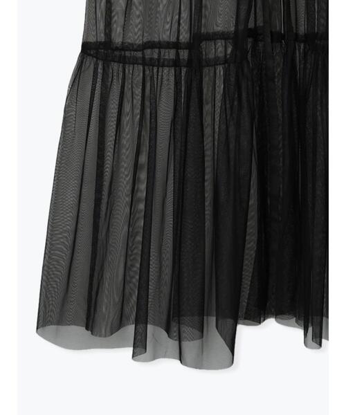 Te chichi(テチチ)の「レイヤードチュールロングワンピース(ワンピース・レディース・ブラック/オフホワイト・F)」の21枚目の写真