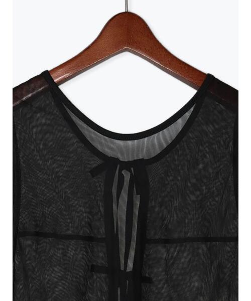 Te chichi(テチチ)の「レイヤードチュールロングワンピース(ワンピース・レディース・ブラック/オフホワイト・F)」の22枚目の写真