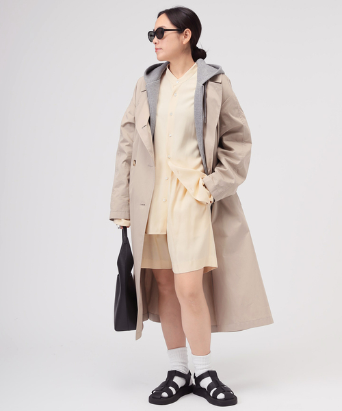 AP STUDIO（エーピーストゥディオ）の「VIS ツイルシャツ（シャツ/ブラウス・レディース・イエロー/ブラック・FREE）」の10枚目の写真