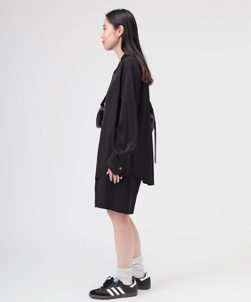 AP STUDIO（エーピーストゥディオ）の「VIS ツイルシャツ（シャツ/ブラウス・レディース・イエロー/ブラック・FREE）」の14枚目の写真