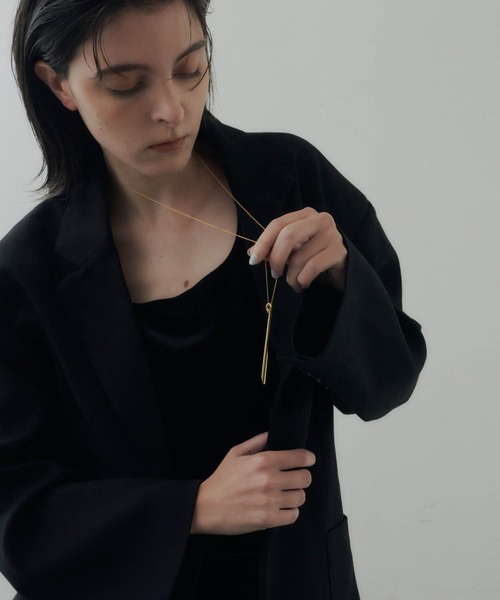 loni（ロニ）の「【金属アレルギー対応】Grass Tree Long Necklace/グラスツリーロングネックレス（ネックレス・レディース・ゴールド/シルバー・FREE）」の6枚目の写真