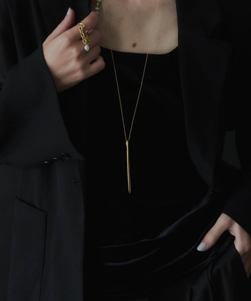 loni（ロニ）の「【金属アレルギー対応】Grass Tree Long Necklace/グラスツリーロングネックレス（ネックレス・レディース・ゴールド/シルバー・FREE）」の9枚目の写真