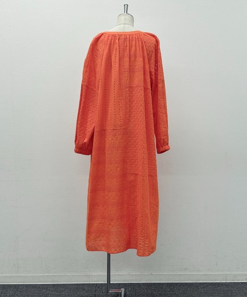 Doux archives(ドゥアルシーヴ)の「コットンレースカフタンワンピース(ワンピース・レディース・オフホワイト/ブラック/オレンジ・FREE)」の12枚目の写真