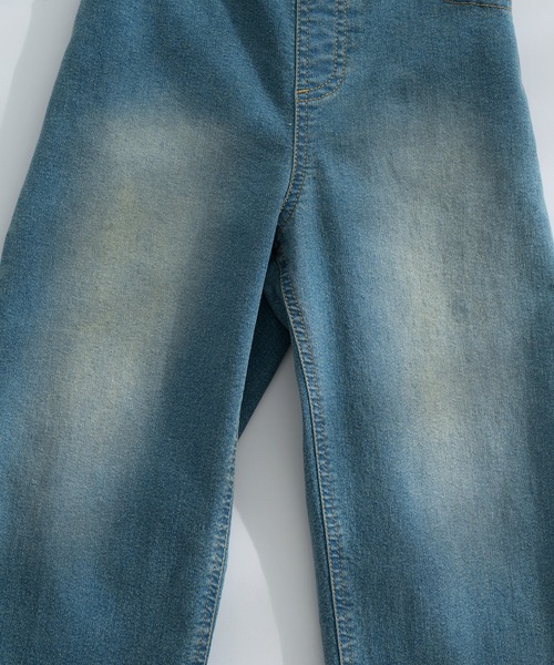 pairmanon(ペアマノン)の「ペインター ワイドデニムパンツ(デニムパンツ・キッズ・インディゴブルー/ライトブルー/ブルー・100/110/120/130/140/150/90)」の12枚目の写真
