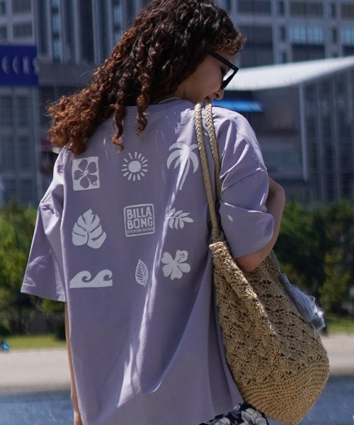 BILLABONG（ビラボン）の「【ムラサキスポーツ限定】BILLABONG/ビラボン 半袖ラッシュガード UVケア 水陸両用 BE01C-215（ラッシュガード・レディース・ブラック/ホワイト/グレー・L/M）」の3枚目の写真