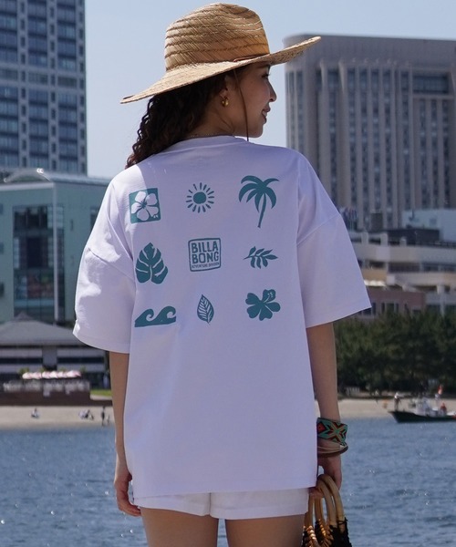 BILLABONG（ビラボン）の「【ムラサキスポーツ限定】BILLABONG/ビラボン 半袖ラッシュガード UVケア 水陸両用 BE01C-215（ラッシュガード・レディース・ブラック/ホワイト/グレー・L/M）」の7枚目の写真