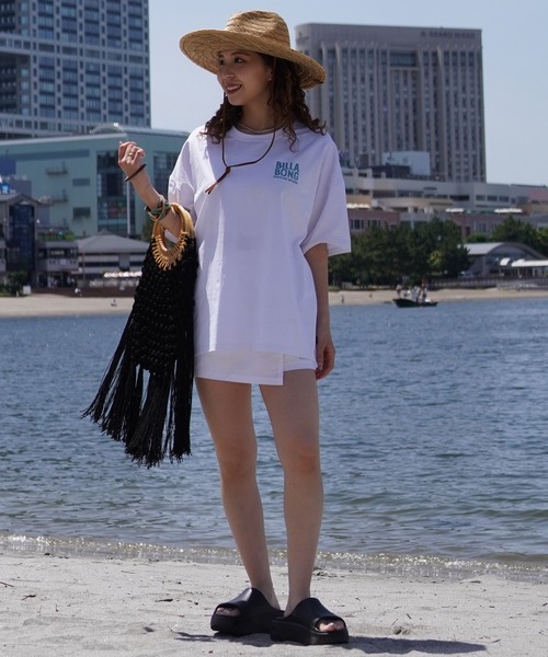 BILLABONG（ビラボン）の「【ムラサキスポーツ限定】BILLABONG/ビラボン 半袖ラッシュガード UVケア 水陸両用 BE01C-215（ラッシュガード・レディース・ブラック/ホワイト/グレー・L/M）」の8枚目の写真