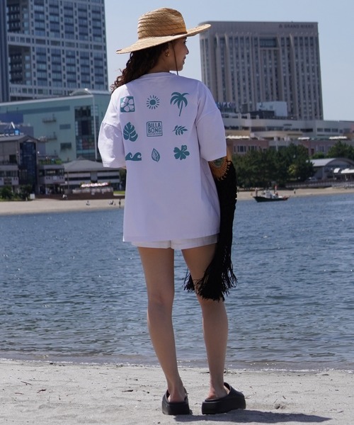 BILLABONG（ビラボン）の「【ムラサキスポーツ限定】BILLABONG/ビラボン 半袖ラッシュガード UVケア 水陸両用 BE01C-215（ラッシュガード・レディース・ブラック/ホワイト/グレー・L/M）」の9枚目の写真