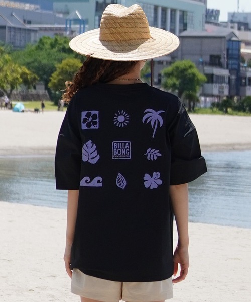 BILLABONG（ビラボン）の「【ムラサキスポーツ限定】BILLABONG/ビラボン 半袖ラッシュガード UVケア 水陸両用 BE01C-215（ラッシュガード・レディース・ブラック/ホワイト/グレー・L/M）」の12枚目の写真