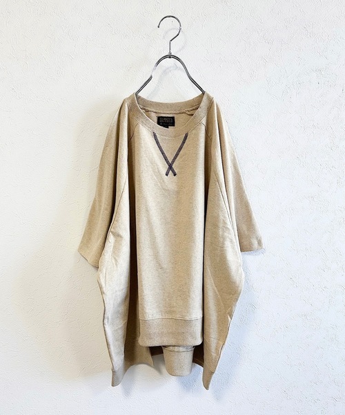 BIG FIELD（ビッグフィールド）の「ラグラン変形ムジTシャツ/おとな（Tシャツ/カットソー・レディース・グレー/テラコッタ/ネイビー/ベージュ・160cm）」の3枚目の写真