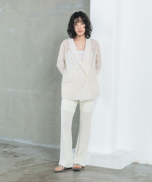 LEPSIM(レプシィム)の「【FOR I SERIES】透かしニットパンツ 111717(その他パンツ・レディース・オフホワイト/ブラック・FREE)」の13枚目の写真