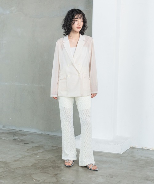 LEPSIM(レプシィム)の「【FOR I SERIES】透かしニットパンツ 111717(その他パンツ・レディース・オフホワイト/ブラック・FREE)」の14枚目の写真