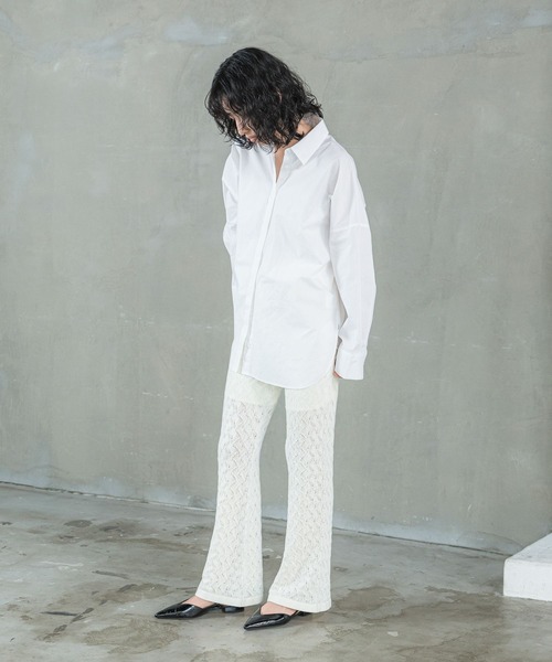 LEPSIM(レプシィム)の「【FOR I SERIES】透かしニットパンツ 111717(その他パンツ・レディース・オフホワイト/ブラック・FREE)」の12枚目の写真