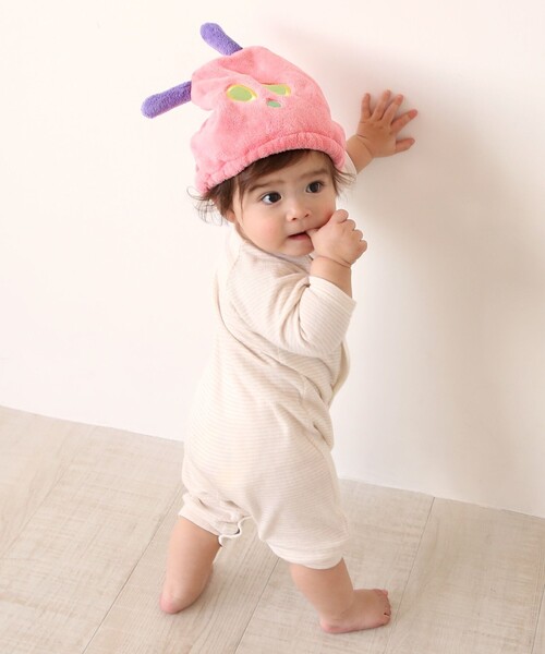 Afternoon Tea（アフタヌーンティー）の「速乾タオルキャップ/はらぺこあおむし（その他ベビー用品・キッズ・レッド・ONE SIZE）」の4枚目の写真