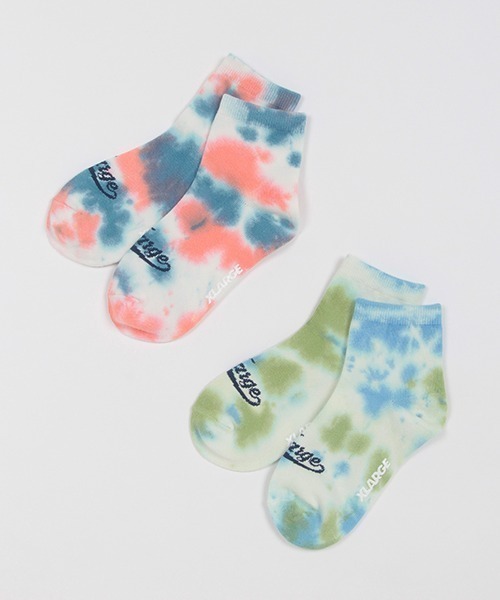 XLARGE KIDS（エクストララージキッズ）の「タイダイソックス（ソックス/靴下・キッズ・ブルー/グリーン・17-19cm/15-17cm/13-15cm/19-21cm）」の3枚目の写真