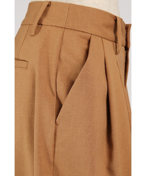 【セール】ローライズワイドスラックス（スラックス）｜Aunt Marie's（アントマリーズ）