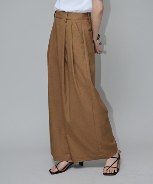 【セール】ローライズワイドスラックス（スラックス）｜Aunt Marie's（アントマリーズ）