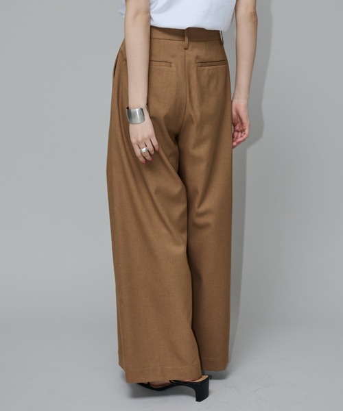 【セール】ローライズワイドスラックス（スラックス）｜Aunt Marie's（アントマリーズ）