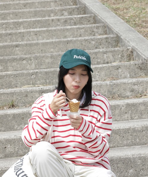 セール】'LOGO' EMBROIDERY CAP - ロゴエンブロイダリーキャップ