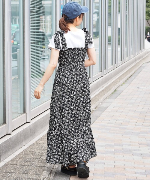 セール】肩リボンシャーリングワンピース（ワンピース）｜tiptop