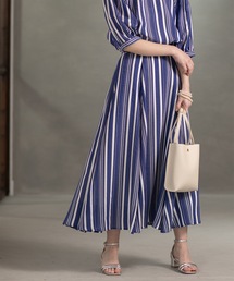 OPAQUE.CLIP | シアーストライプフレアスカート【手洗い可】(スカート)