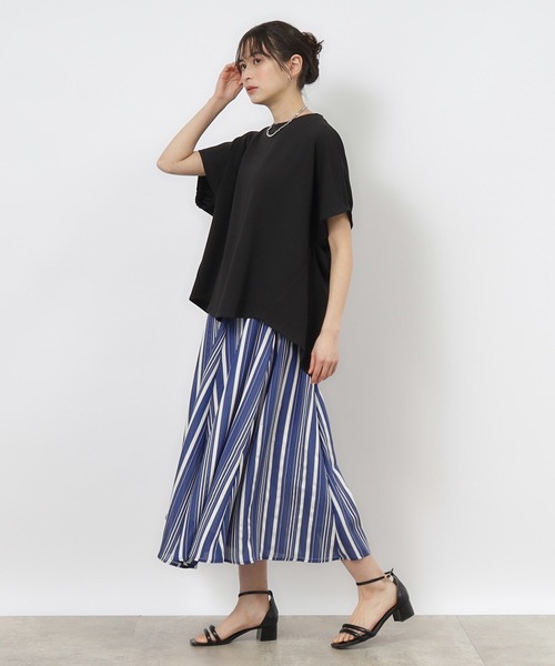 OPAQUE.CLIP（オペークドットクリップ）の「◆シアーストライプフレアスカート【手洗い可】（スカート・レディース・ライトイエロー系3/ブルー系その他4・40/38/42/36）」の15枚目の写真