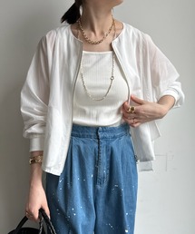 【WEB限定】コットンオーガンジーブルゾン