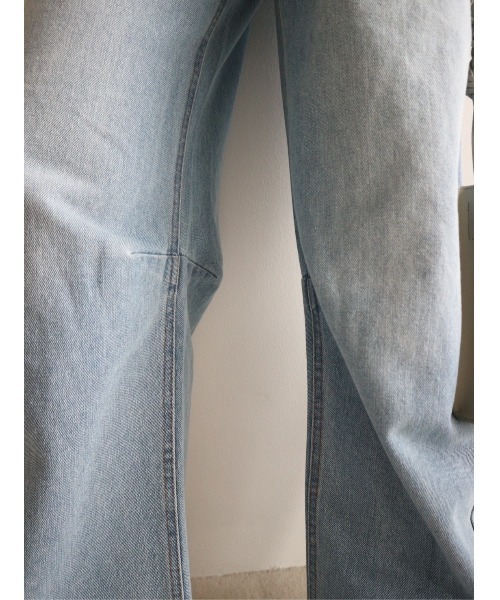 TRUNC（トランクエイティーエイト）の「Denim Curve Pants（デニムパンツ・レディース・ブルー/ホワイト・FREE）」の7枚目の写真