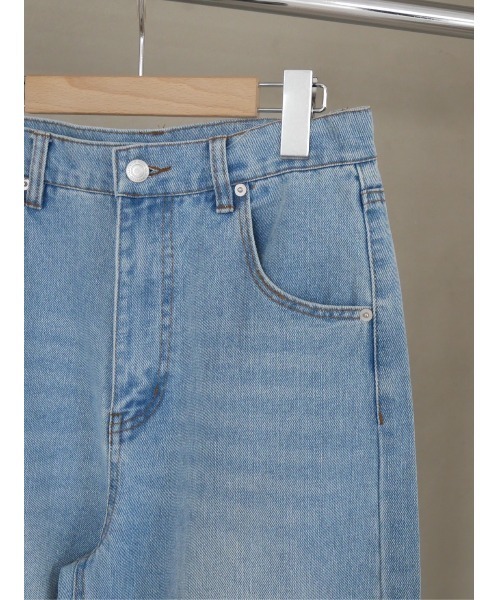 TRUNC（トランクエイティーエイト）の「Denim Curve Pants（デニムパンツ・レディース・ブルー/ホワイト・FREE）」の15枚目の写真