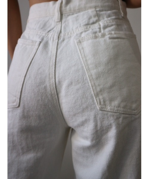 TRUNC（トランクエイティーエイト）の「Denim Curve Pants（デニムパンツ・レディース・ブルー/ホワイト・FREE）」の19枚目の写真