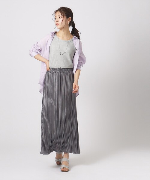 DRESKIP（ドレスキップ）の「◆大人ヘルシーなスタイルに ラメタンクトップ（タンクトップ・レディース・ゴールド/ライトグリーン/ブラック/シルバー・02/03/04）」の20枚目の写真