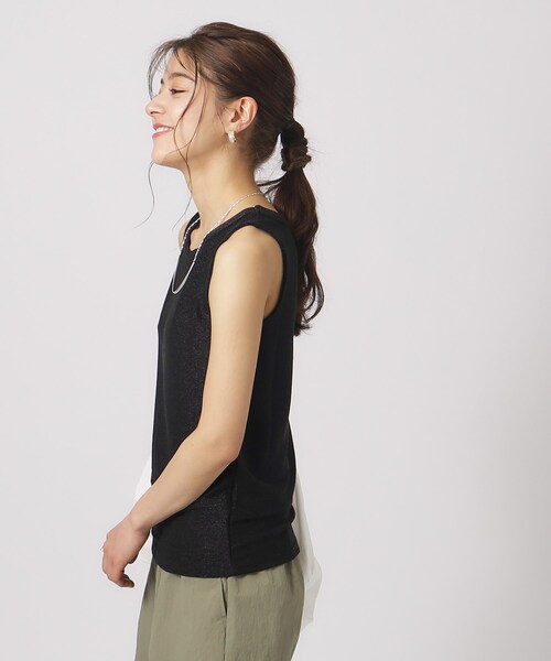 DRESKIP（ドレスキップ）の「◆大人ヘルシーなスタイルに ラメタンクトップ（タンクトップ・レディース・ゴールド/ライトグリーン/ブラック/シルバー・02/03/04）」の14枚目の写真