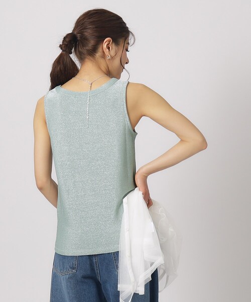 DRESKIP（ドレスキップ）の「◆大人ヘルシーなスタイルに ラメタンクトップ（タンクトップ・レディース・ゴールド/ライトグリーン/ブラック/シルバー・02/03/04）」の17枚目の写真