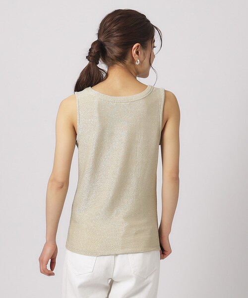 DRESKIP（ドレスキップ）の「◆大人ヘルシーなスタイルに ラメタンクトップ（タンクトップ・レディース・ゴールド/ライトグリーン/ブラック/シルバー・02/03/04）」の10枚目の写真