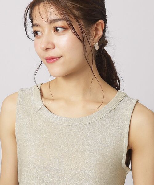 DRESKIP（ドレスキップ）の「◆大人ヘルシーなスタイルに ラメタンクトップ（タンクトップ・レディース・ゴールド/ライトグリーン/ブラック/シルバー・02/03/04）」の11枚目の写真