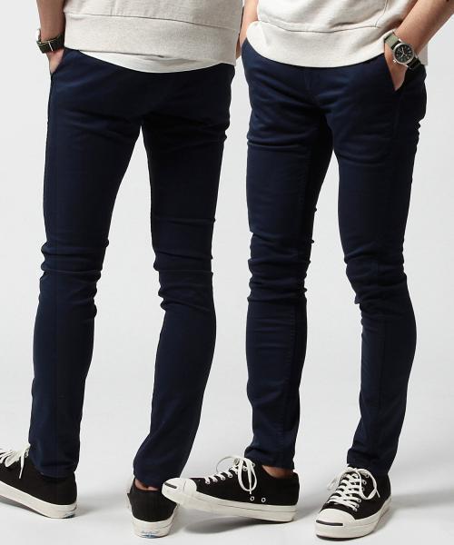 BEAMS（ビームス）の「BEAMS / ハイストレッチ スキニーチノ（チノパンツ・メンズ・ネイビー/ベージュ/ブラック・LARGE/MEDIUM/SMALL/X-LARGE）」の5枚目の写真