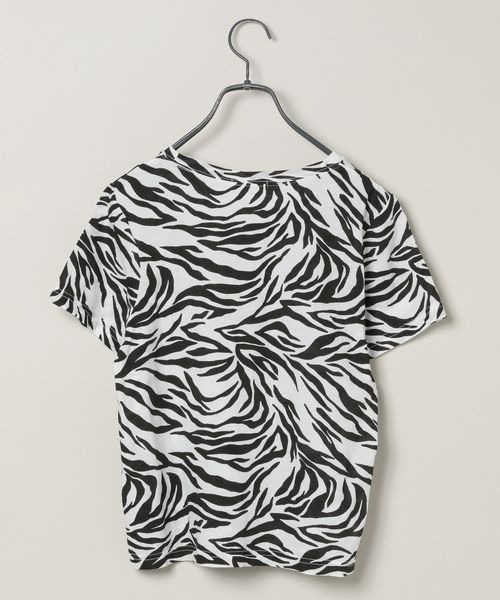 JEANASIS（ジーナシス）の「【ZOZO限定】ゼブラプリントショートTEE