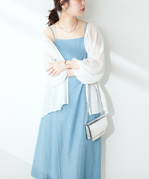 natural couture(ナチュラルクチュール)の「【WEB限定】シアーローンボリュームスリーブブラウス(シャツ/ブラウス・レディース・ブラック/イエロー/ピンク/オフホワイト・FREE)」の11枚目の写真