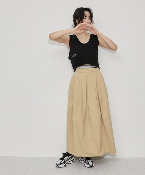 ADAM ET ROPE'（アダムエロペ）の「【WEB限定・洗える】ニットビスチェベスト（ベスト・レディース・グリーン系その他3/ベージュ系その他2/ブラック・FREE）」の7枚目の写真