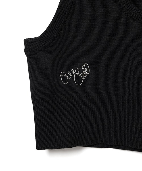 アダムエロペ　ニットベスト　ブラック　 美品！！ ADAM ET ROPE'｜アダムエロペのベスト（ブラック/黒色系）通販